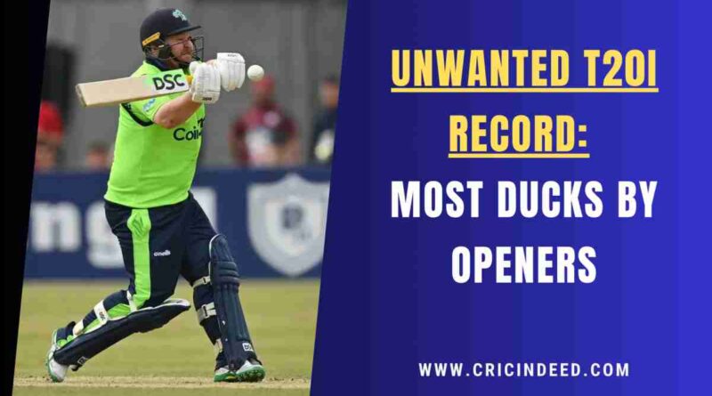 paul stirling goes for a duck in a t20i game