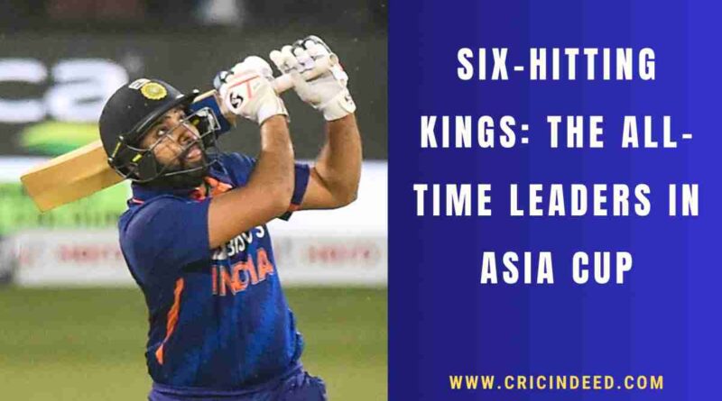 rohit hitting a six in an Asia Cup match