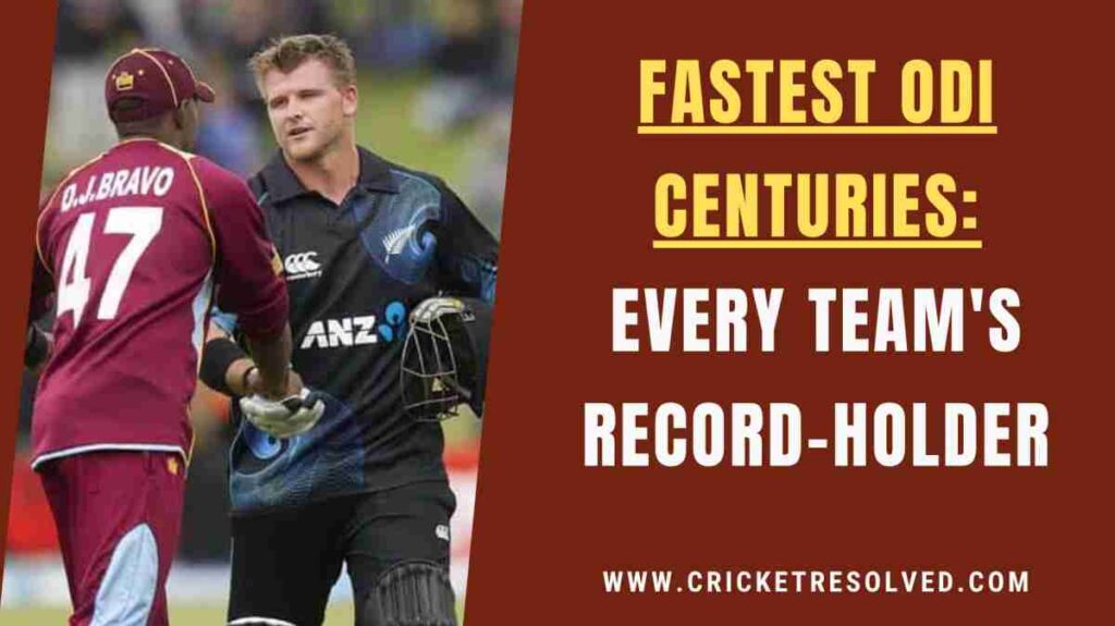 Corey Anderson scored New Zealand's fastest odi century