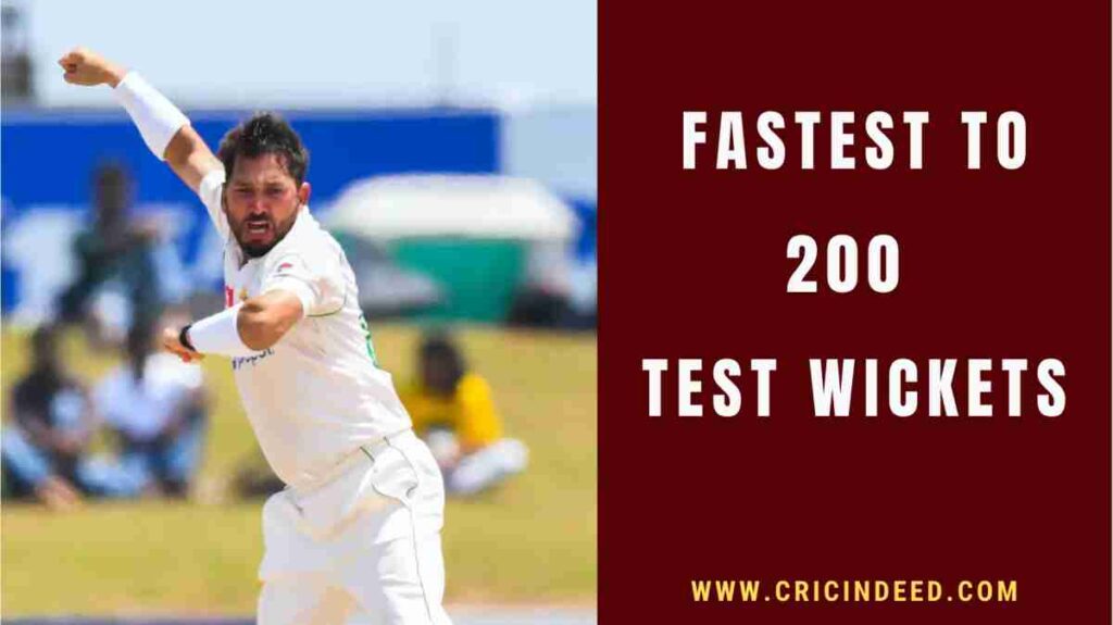 yashir shah celebrating his 200th test wicket