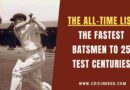 fastest batter to 25 100s in test