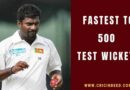 murali celebrating a milestone in test cricket