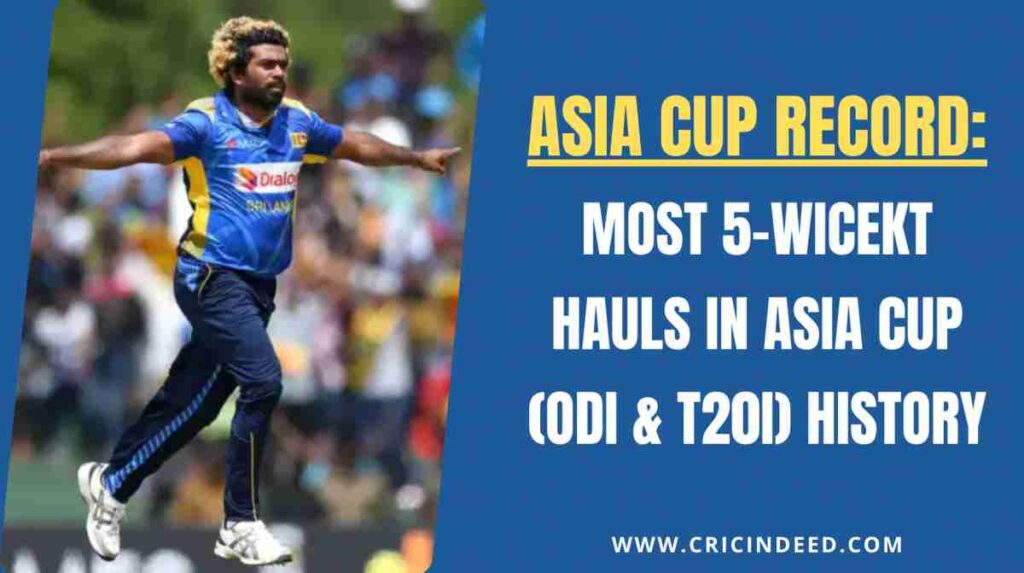 Malinga picking yet another 5-wickets in an Asia cup match