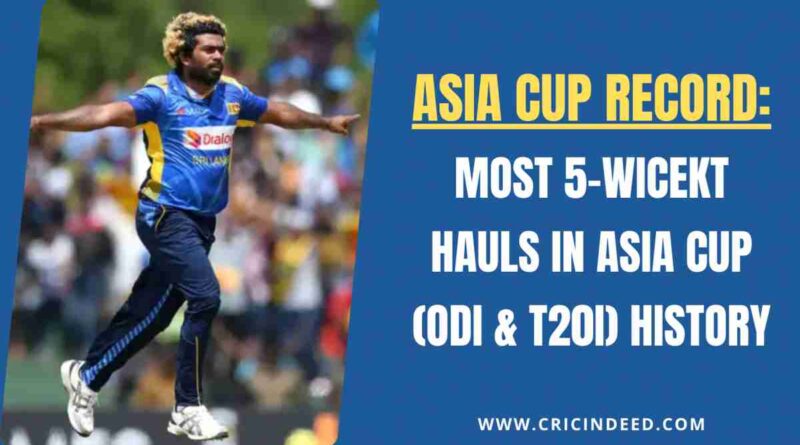 Malinga picking yet another 5-wickets in an Asia cup match