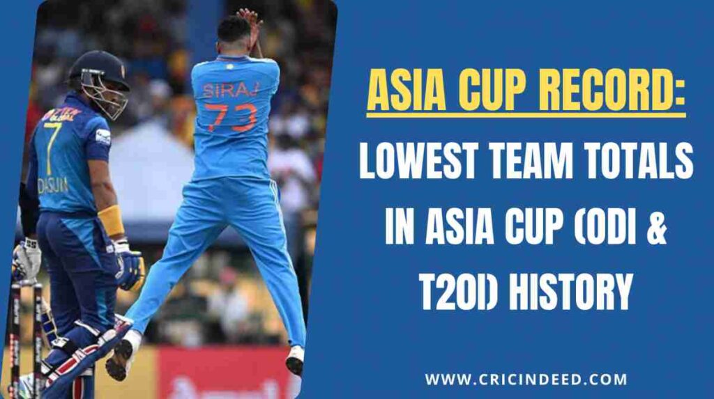 India wrapping up Sri Lanka for a score of 50 in Asia CUp final 2023