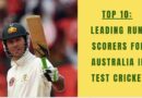 ponting high scorer for australia test