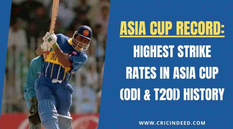 Sanath Jayasuriya explosive batting in an Asia Cup match