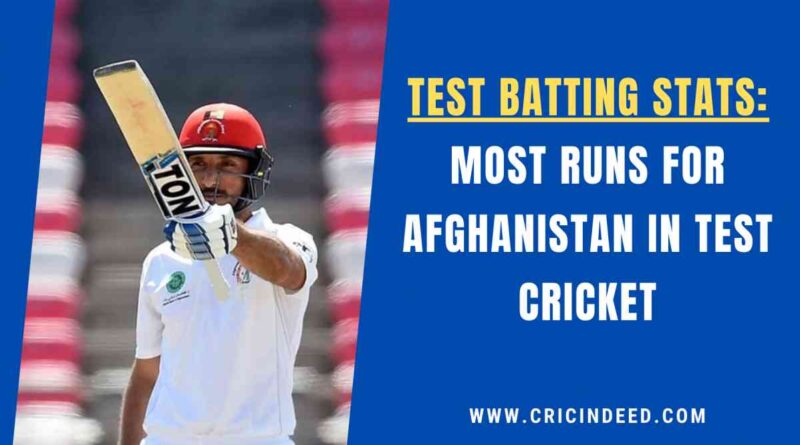rahmat shah first afghan batter to score a test century