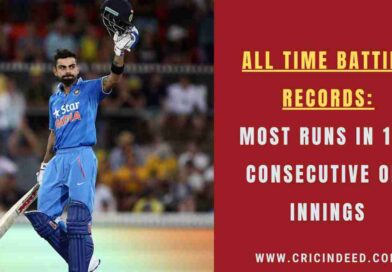 Most Runs in 100 Consecutive ODI Innings
