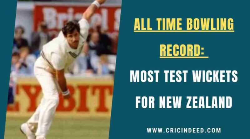 Most Test Wickets for New Zealand