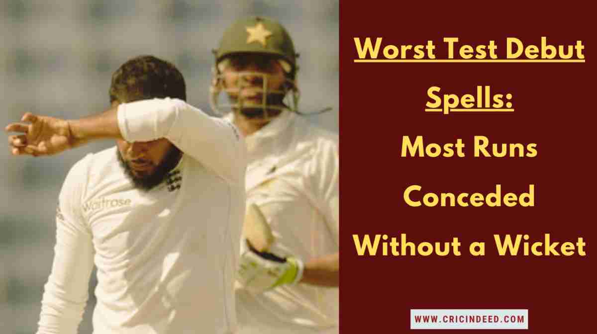 Most Expensive Wicketless Spell on Test Debut History