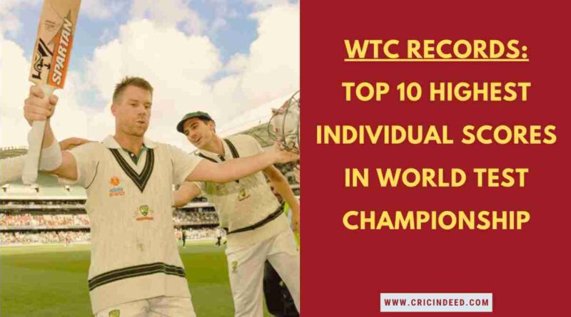 warner scoring a triple century in wtc game