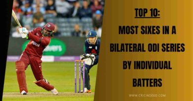 Gayle hit 39 sixes in a single odi series against england
