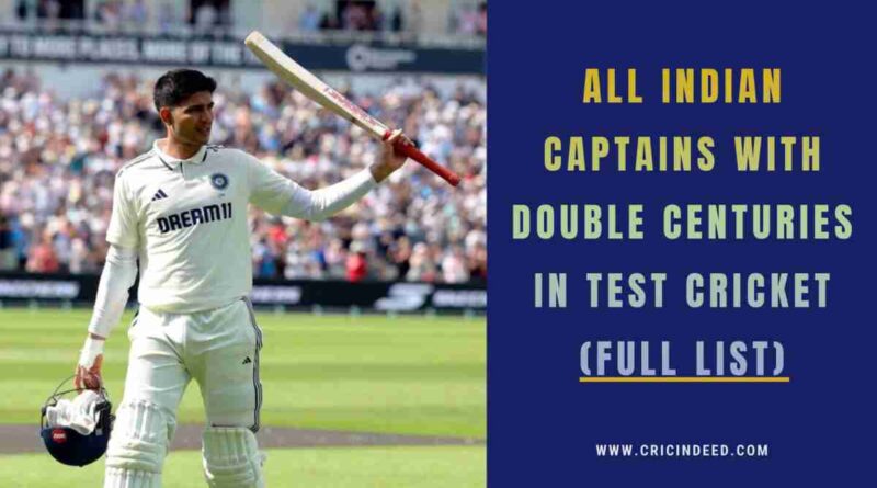 Highest Individual Scores by Indian Captains in Test Cricket