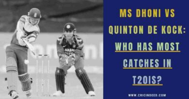 MS Dhoni T20I catches