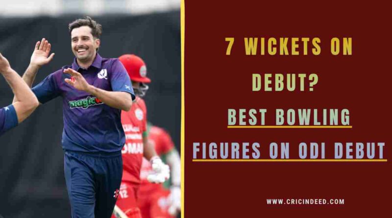 Best Bowling Figures on Debut in ODI