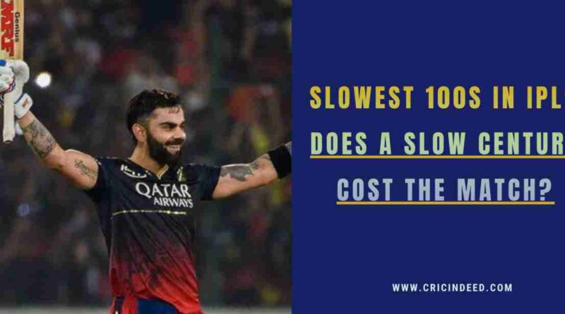 Slowest Centuries in IPL Slowest Centuries in IPL