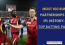 Most Century Partnerships in IPL