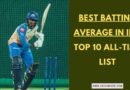 Highest Batting Average in IPL