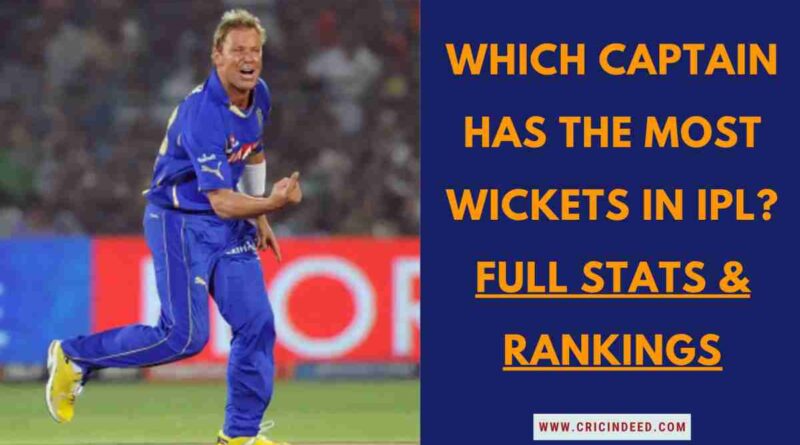 Shane Warne IPL wickets as captain