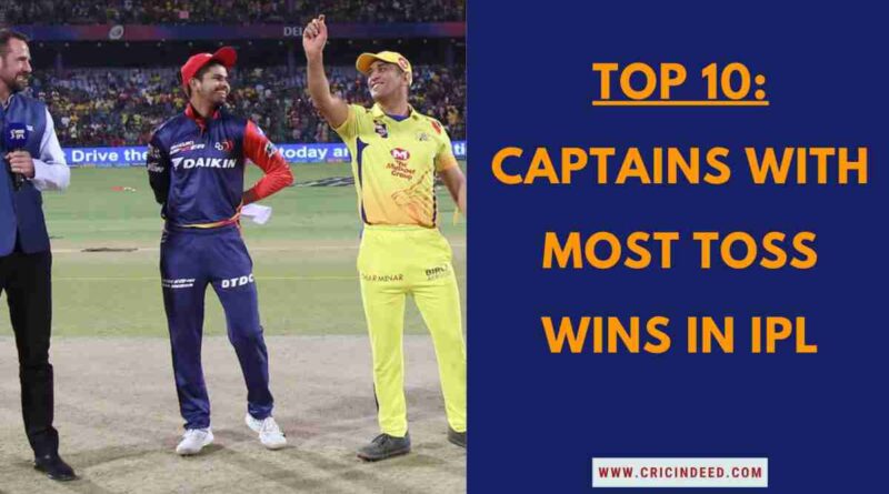 Most Toss Wins by Captains in IPL MS Dhoni and Shreyas Iyer at the coin toss representing captains with most toss wins in IPL.