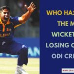 Featured image for "Who has taken the most wickets in a losing cause in ODI cricket?" featuring Sri Lankan bowler Chaminda Vaas.