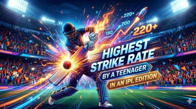 Highest Strike Rate by a Teenager in an IPL Season