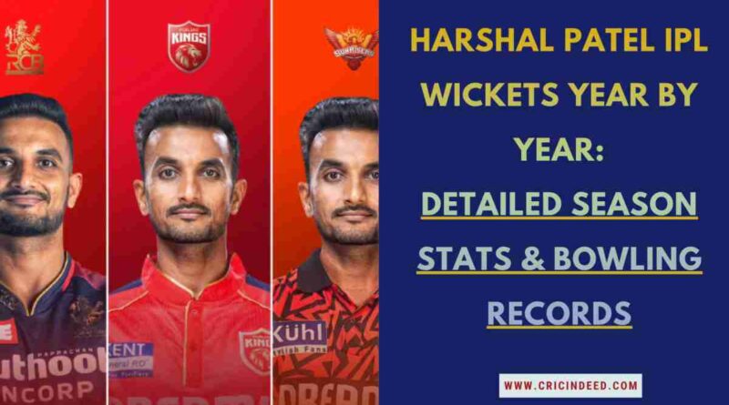 Harshal Patel IPL Wickets Year by Year